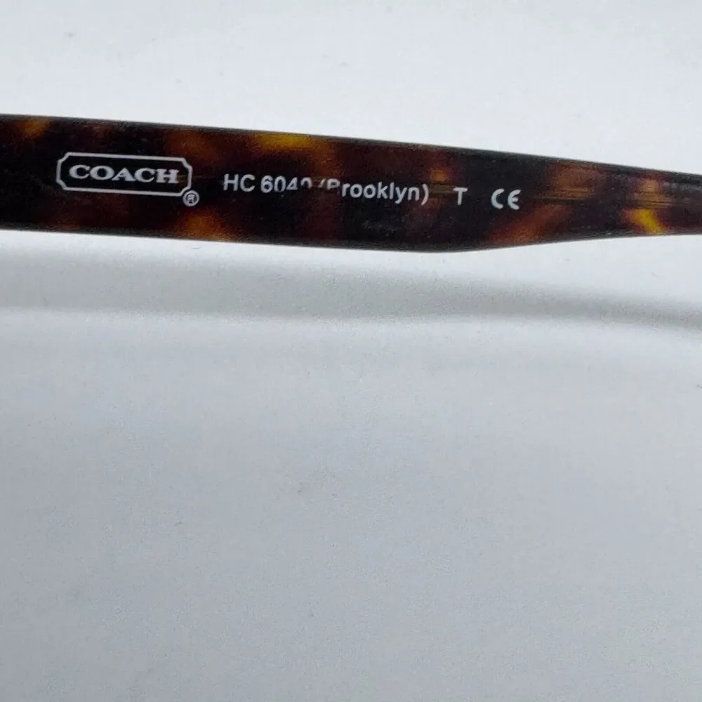Coach Brooklyn HC 6040 5001 Dark Tortoise Brown Eyeglasses Frames 52-16‎ H15989